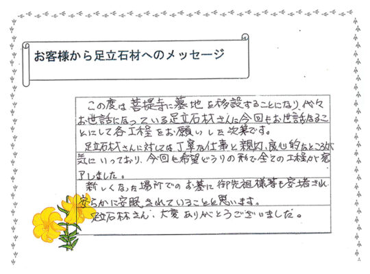 お客様の声を追加しました